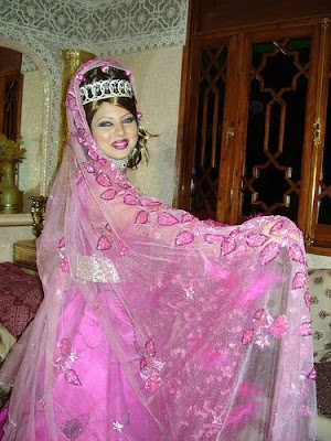 سحر التكشيطة المغربية  وردية  للعروس